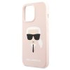 Karl Lagerfeld KLHCP13LSLKHLP iPhone 13Pro / 13 6,1 jasnoróżowy/light pink hardcase Silicone Karl`s Head